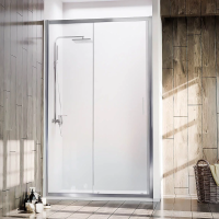 Душевая дверь раздвижная  VN72-150-01-C4 1500x1900 Цвет профиля Хром Стекло Прозрачное Veconi