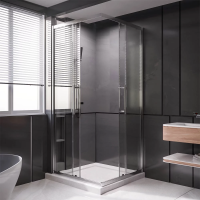 Душевой угол раздвижной 1000Х900x2000 цвет профиля Хром стекло прозрачное  PTC20-CH-10090-01-C4 Premium Veconi