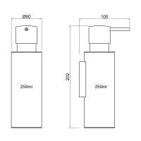 Дозатор Timo Saona 13339/18 черное золото