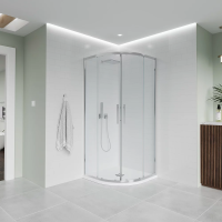 Душевой угол раздвижной E2-CH-9090-01-C9 900х900x1950 Цвет профиля Хром Стекло  Прозрачное Veconi