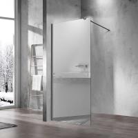 Душевые перегородки Walk-In    VSW-1H900MRGM 900х2000 цвет вороненая сталь стекло зеркальное Vincea