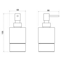 Дозатор настольный Timo Saona 13239/03 черный