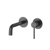 Смеситель для раковины встраиваемый  с внутренней частью, без донного клапана RELAX-BLI2-1-NOP-W0 черный матовый    Cezares